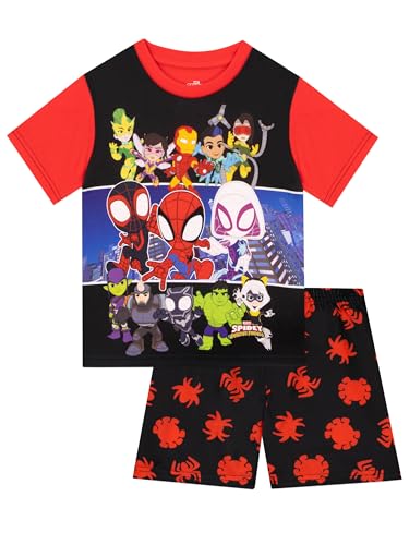 Marvel Spidey Und Seine Super-Freunde Schlafanzuge Für Jungen | Pyjama Spiderman | Schlafanzug Jungen Kurz | Shwarz 128 Marvel Spidey Und Seine Super-Freunde Schlafanzuge Für Jungen | Pyjama Spiderman | Schlafanzug Jungen Kurz | Shwarz 128 von Marvel