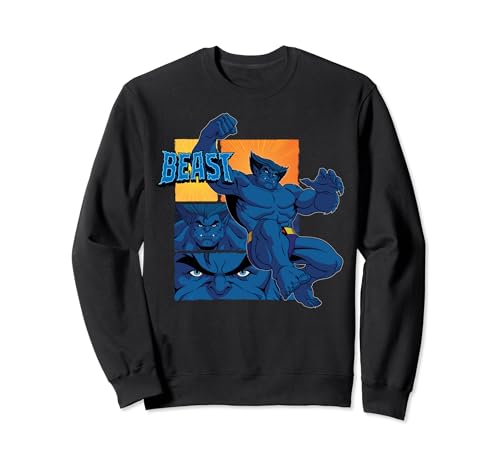 Marvel Studios X-Men ’97 Beast Logo Action Panels Sweatshirt von Marvel