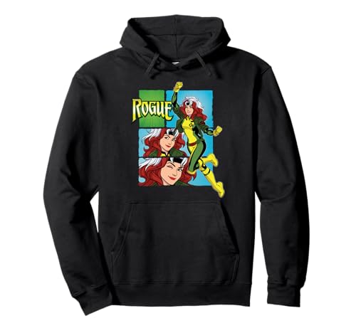 Marvel Studios X-Men ’97 Rogue Wink Logo & Action Panels Pullover Hoodie von Marvel