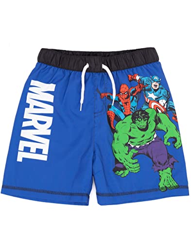 Marvel Swim Shorts Jungen Kinder Blau Hulk Spider-Man Badebekleidung Trunks 5-6 Jahre von Marvel