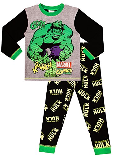 Marvel The Incredible Hulk Crash Krunch Schlafanzug für Jungen, grün, 110 von Marvel