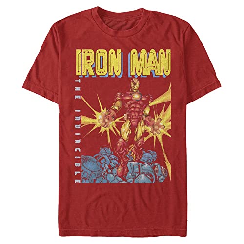 Marvel Unisex Avengers Classic Iron Man Organic Short Sleeve T-shirt, Rot, XXL von Marvel