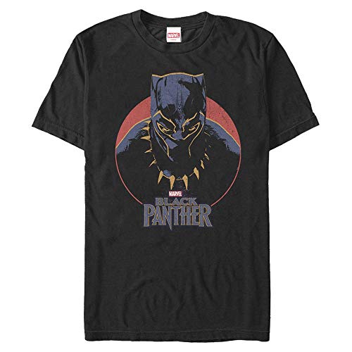 Marvel Unisex Avengers Classic Retro Panther Organic Short Sleeve T-shirt, Schwarz, XL von Marvel