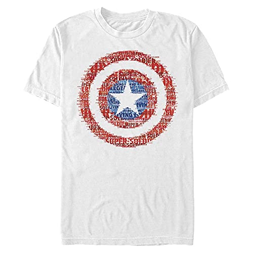 Marvel Unisex Avengers Classic-Super Soldier Organic Short Sleeve T-Shirt, White, XL von Marvel