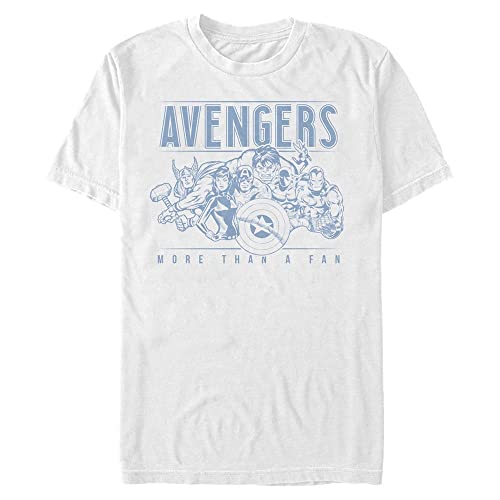 Marvel Unisex Avengers Classic The Avengers Organic Short Sleeve T-shirt, Weiß, L von Marvel