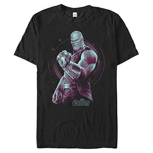 Marvel Unisex Avengers: Infinity War Thanos The Mad Titan Organic Short Sleeve T-shirt, Schwarz, M von Marvel