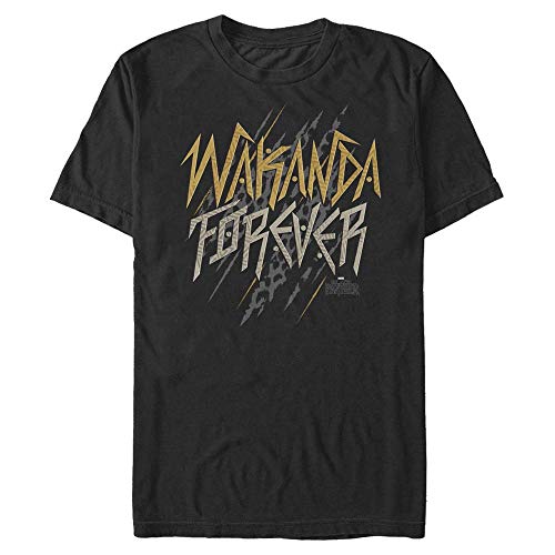 Marvel Unisex Black Panther-Wakanda Slant Forevs Organic Short Sleeve T-Shirt, XXL von Marvel