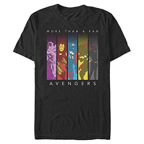 Marvel Unisex Classic Fan Favs Organic Short Sleeve T-shirt, Schwarz, XXL von Marvel