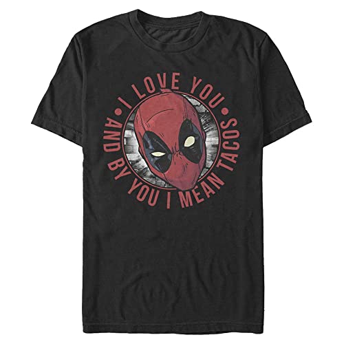 Marvel Unisex Deadpool Break Walls Organic Short Sleeve T-shirt, Schwarz, XL von Marvel