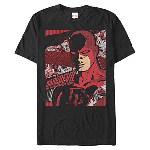 Marvel Unisex Defenders-Dare Strive Organic Short Sleeve T-Shirt, Black, M von Marvel