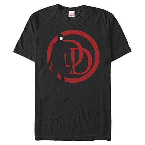 Marvel Unisex Defenders Dd Standing Organic Short Sleeve T-shirt, Schwarz, XL von Marvel