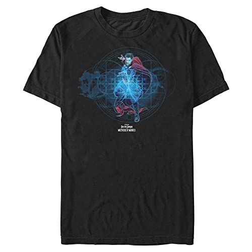 Marvel Unisex Doctor Strange in The Multiverse Of Madness Strange World Organic Short Sleeve T-shirt, Schwarz, L von Marvel