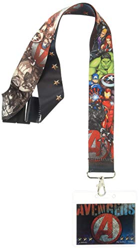 Marvel Unisex-Erwachsene Avengers Assemble Lanyard Brieftasche, Marineblau, Standard von Marvel