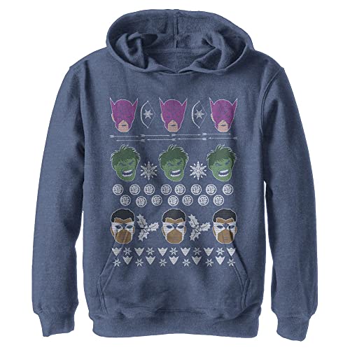 Marvel Unisex Kinder Avengers Sweater Hoodie, Marineblau Heather, M von Marvel