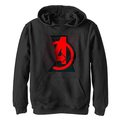 Marvel Unisex Kinder Avengers Widow Logo Hoodie, Schwarz, L von Marvel