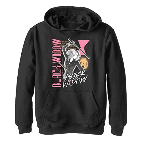 Marvel Unisex Kinder Black Widow Retro Hoodie, Schwarz, M von Marvel