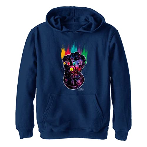 Marvel Unisex Kinder Gauntlet Hoodie, Marineblau Heather, XL von Marvel