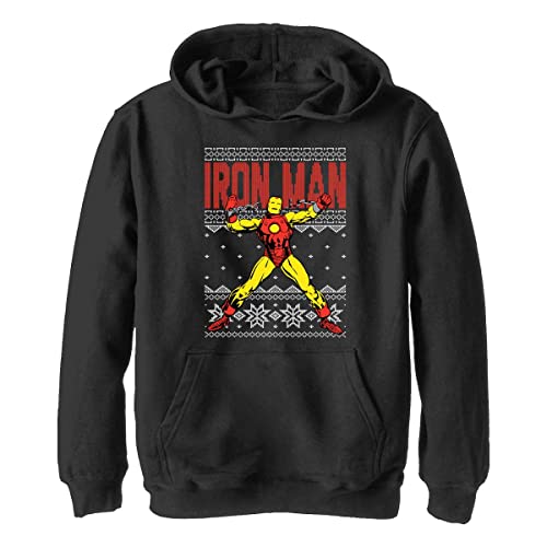 Marvel Unisex Kinder Ironman Ugly Hoodie, Schwarz, L von Marvel