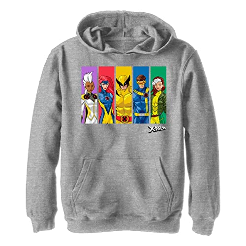 Marvel Unisex Kinder Marvel Rainbow Hoodie, Sportlich Heather, M von Marvel