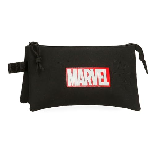 Marvel Unisex Kinder Marvel Red Logo Gepäck- Kuriertasche, Schwarz, Einheitsgröße von Marvel