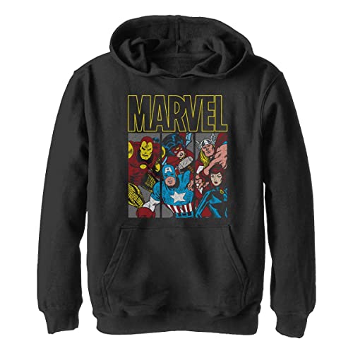 Marvel Unisex Kinder Marvel Tri Hoodie, Schwarz, L von Marvel