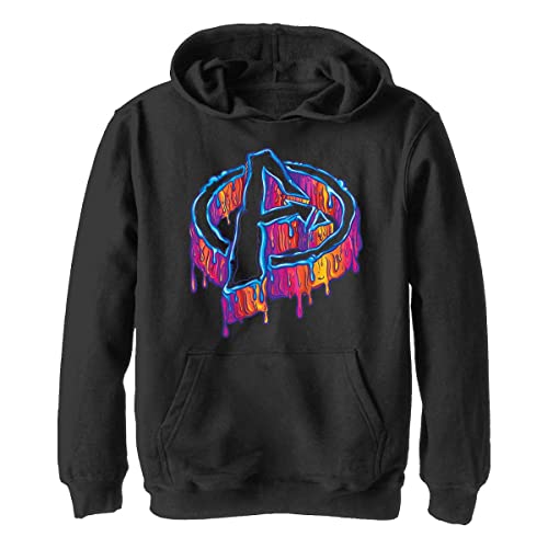 Marvel Unisex Kinder Melting Avengers Icon Hoodie, Schwarz, L von Marvel