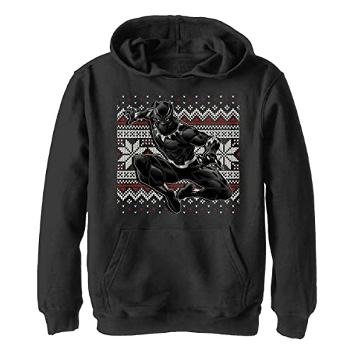 Marvel Avengers Classic - Panther Holiday YTH Hoodie Black 5/6 von Marvel