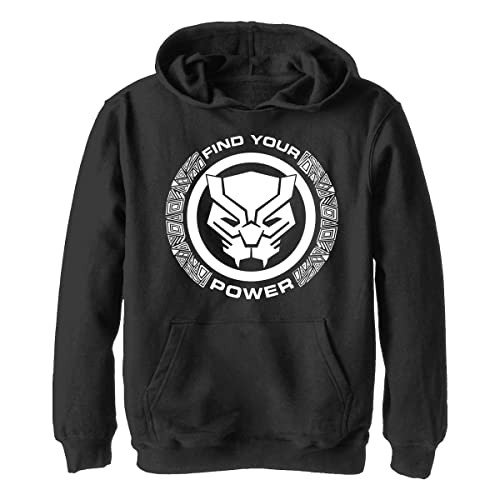 Marvel Unisex Kinder Panther Power Hoodie, Schwarz, S von Marvel