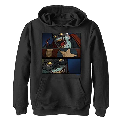 Marvel What If…? - Zombie Cap Panels YTH Hoodie Black 7/8 von Marvel