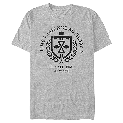 Marvel Unisex Loki-Authority of Time Organic Short Sleeve T-Shirt, Melange Grey, M von Marvel