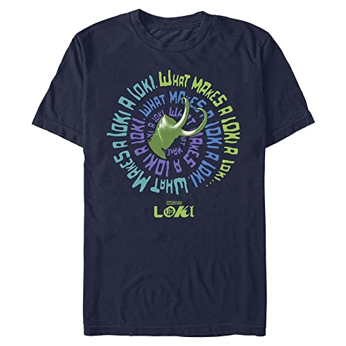 Marvel Unisex Loki-So Many Times Organic Short Sleeve T-Shirt, Navy Blue, L von Marvel