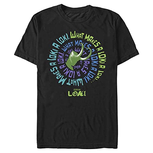 Marvel Unisex Loki So Many Times Organic Short Sleeve T-shirt, Schwarz, L von Marvel