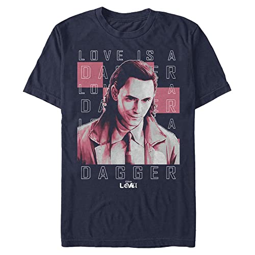 Marvel Unisex Not The Same Loki Organic Short Sleeve T-Shirt, Navy Blue, L von Marvel