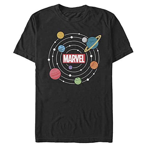 Marvel Unisex Other-SOLAR System Organic Short Sleeve T-Shirt, Black, S von Marvel