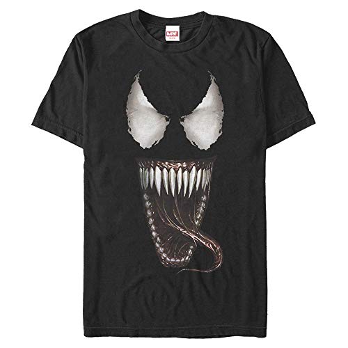 Marvel Unisex Other-Venom Mouth Open Organic Short Sleeve T-Shirt, Black, XL von Marvel