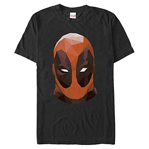 Marvel Unisex Poly Deadpool Organic Short Sleeve T-Shirt, Black, XL von Marvel