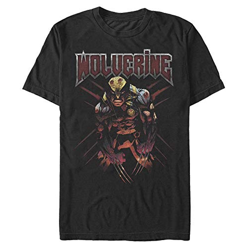 Marvel Unisex X-Men-Sick Wolverine Organic Short Sleeve T-Shirt, Black, M von Marvel