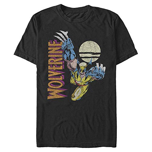 Marvel Unisex X-Men-Wolverine Night Organic Short Sleeve T-Shirt, Black, XXL von Marvel