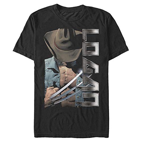 Marvel Unisex X-men Logan Organic Short Sleeve T-shirt, Schwarz, XL von Marvel
