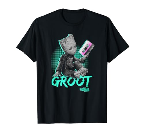 Marvel Wächter der Galaxie Neon Retro Baby Groot T-Shirt von Marvel