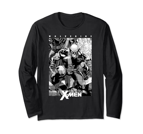 Marvel Wolverine First X-Men B&W Langarmshirt von Marvel
