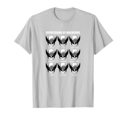 Marvel X-Men Expressions Of Wolverine Grid T-Shirt von Marvel