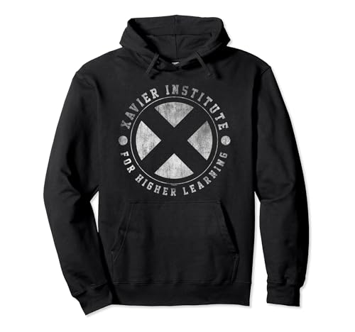 Marvel X-Men Institute for Higher Learning Circle Pullover Hoodie, Schwarz, S, Unisex, Männer, Comic-Fans, Hoodie von Marvel
