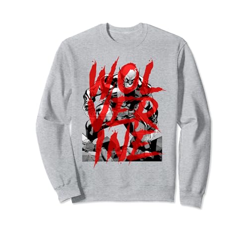 Marvel X-Men Wolverine Sees Red Graffiti Sweatshirt von Marvel