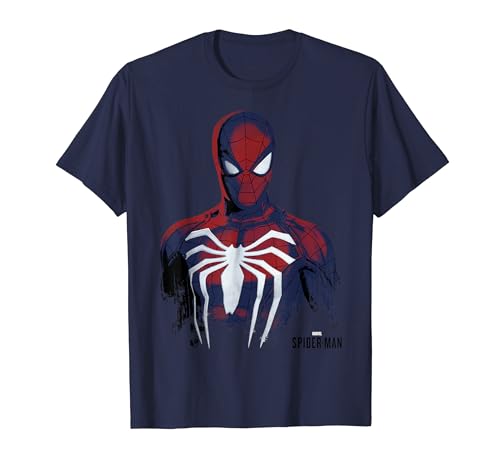 Marvel Spider-Man Game Grunge Portrait T-Shirt von Marvel