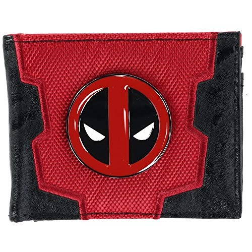 Offizielle lizenzierte Wunder Deadpool Anzug Metall Badge Logo Bi-Fold Wallet von Marvel