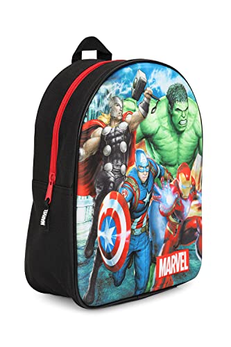 Marvel Offizieller Avengers 3D-Rucksack Iron Man Hulk Thor Captain America, Schwarz von Marvel
