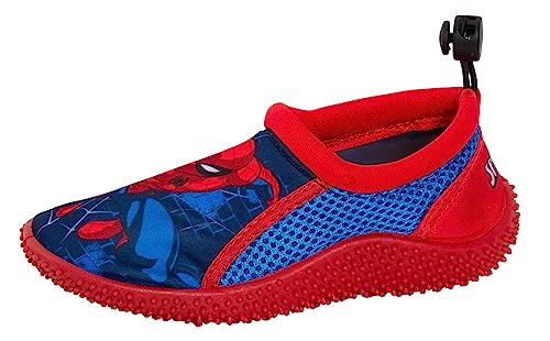 Spiderman Kinder Aqua Socken Mädchen Jungen Sommer Strand Wasserschuhe, rot, 30 EU von Marvel