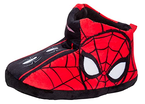 Marvel Spiderman Slipper Boots für Jungen Hausschuhe Booties Warm gefütterte Hausschuhe zum Anziehen von Marvel