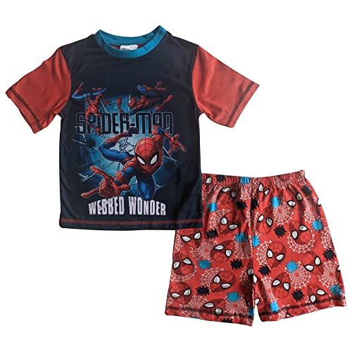 Spiderman Webbed Wonder Kurzer Schlafanzug 3-8 Jahre, blau, 110 von Marvel